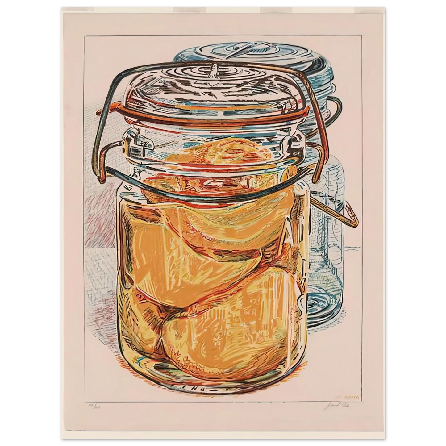 Janet Fish - PRESERVED PEACHES 1975 Fine Art Poster - Default Title