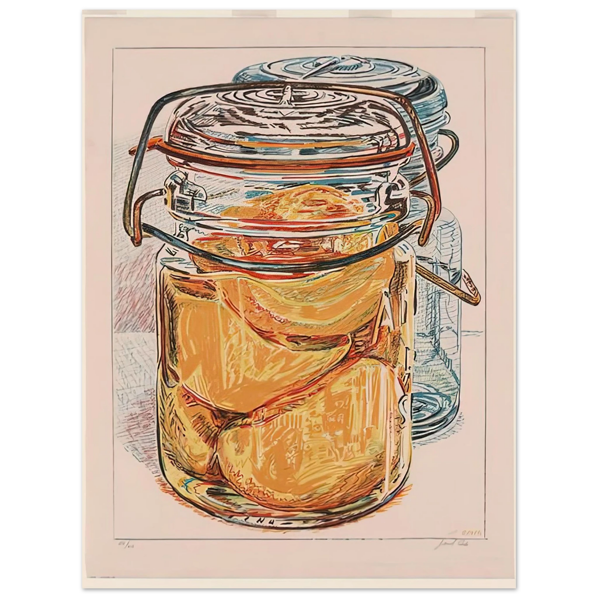 Janet Fish - PRESERVED PEACHES 1975 Fine Art Poster - Default Title