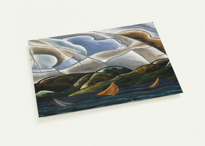 Clouds and Water - 1930 By Arthur Dove Pack of 10 Post Cards | Arthur Dove Post Cards | A6 (10.5 x 14.8 cm) - 4.1 x 5.8 inches