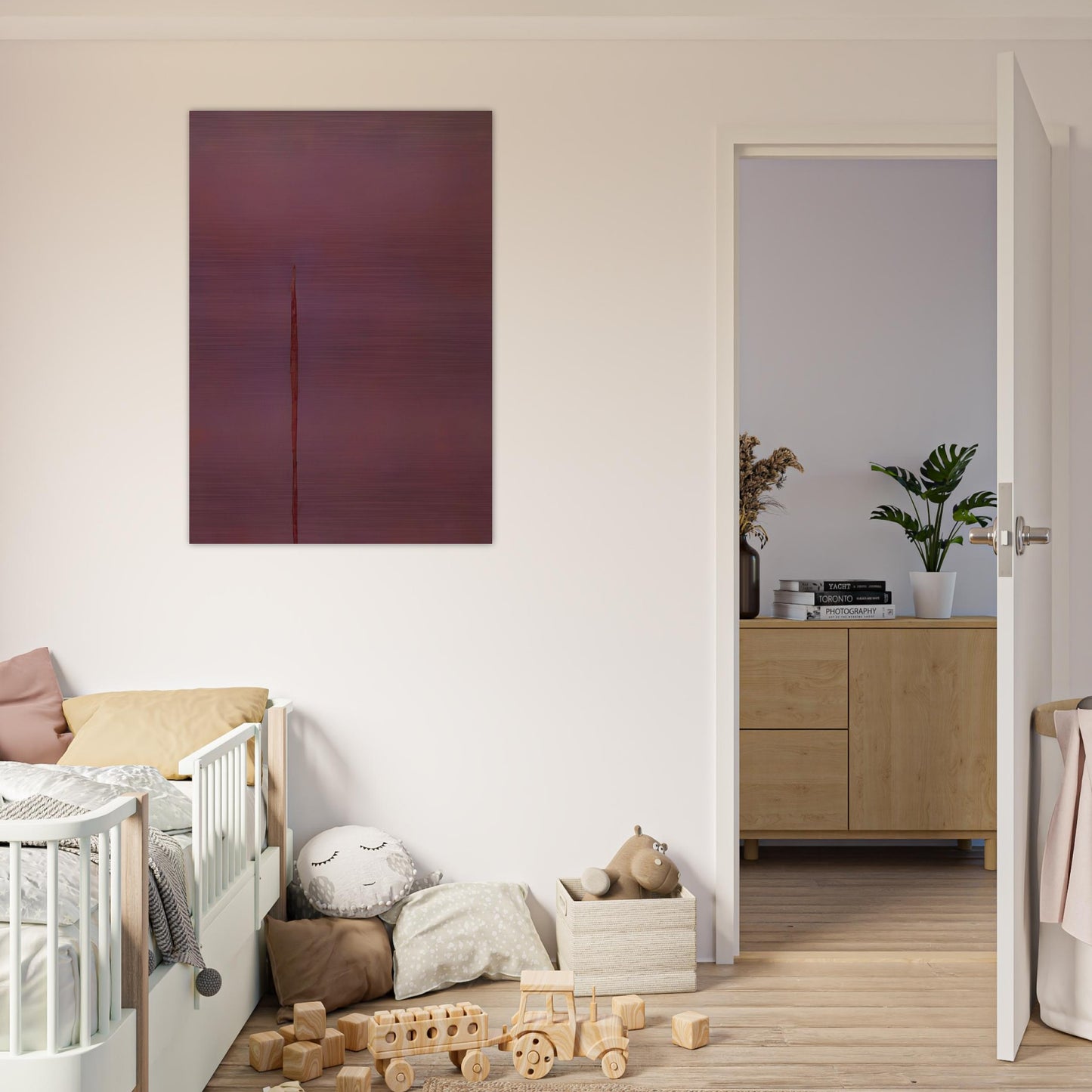 Untitled - 1971 - Theodoros Stamos Brushed Aluminum Print - 70x100 cm / 28x40 inches | Theodoros Stamos Aluminum Print | Theodoros Stamos Prints