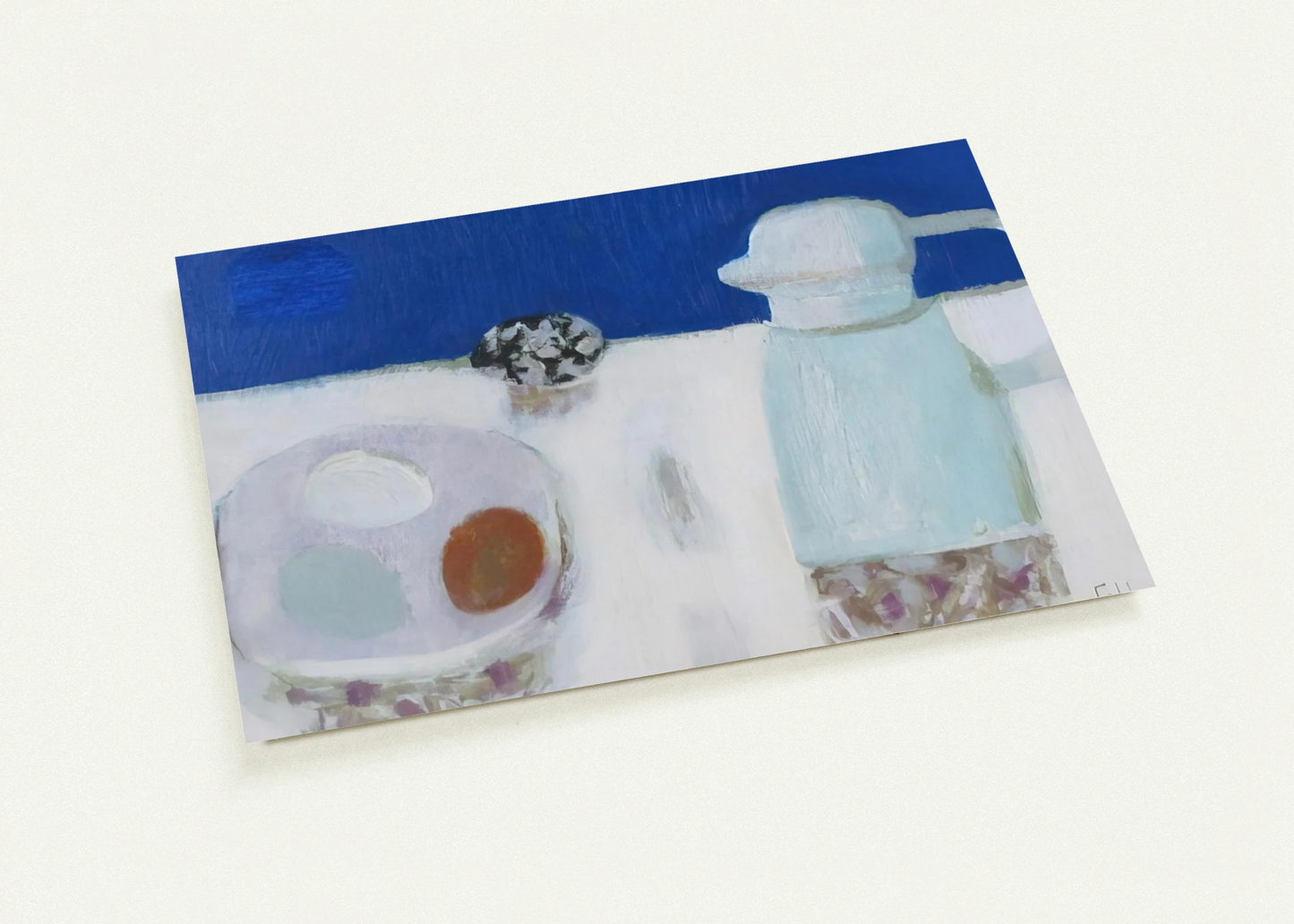 Jug and Four Eggs - 1967 By Mary Fedden Pack of 10 Post Cards | Mary Fedden Post Cards | A6 (10.5 x 14.8 cm) - 4.1 x 5.8 inches