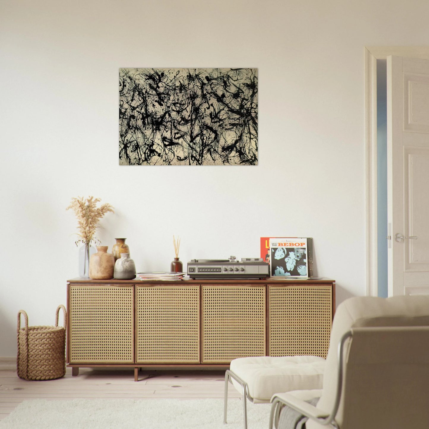 NUMBER 32 1950 - Jackson Pollock Brushed Aluminum Print - 70x100 cm / 28x40 inches | Jackson Pollock Aluminum Print | Jackson Pollock Prints