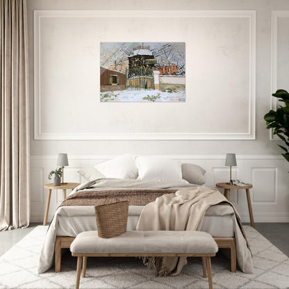 MOULIN DE LA GALETTE 2 - Maurice Utrillo Acrylic Print - 70x100 cm / 28x40″ inches | Maurice Utrillo Wall Art | Maurice Utrillo Prints