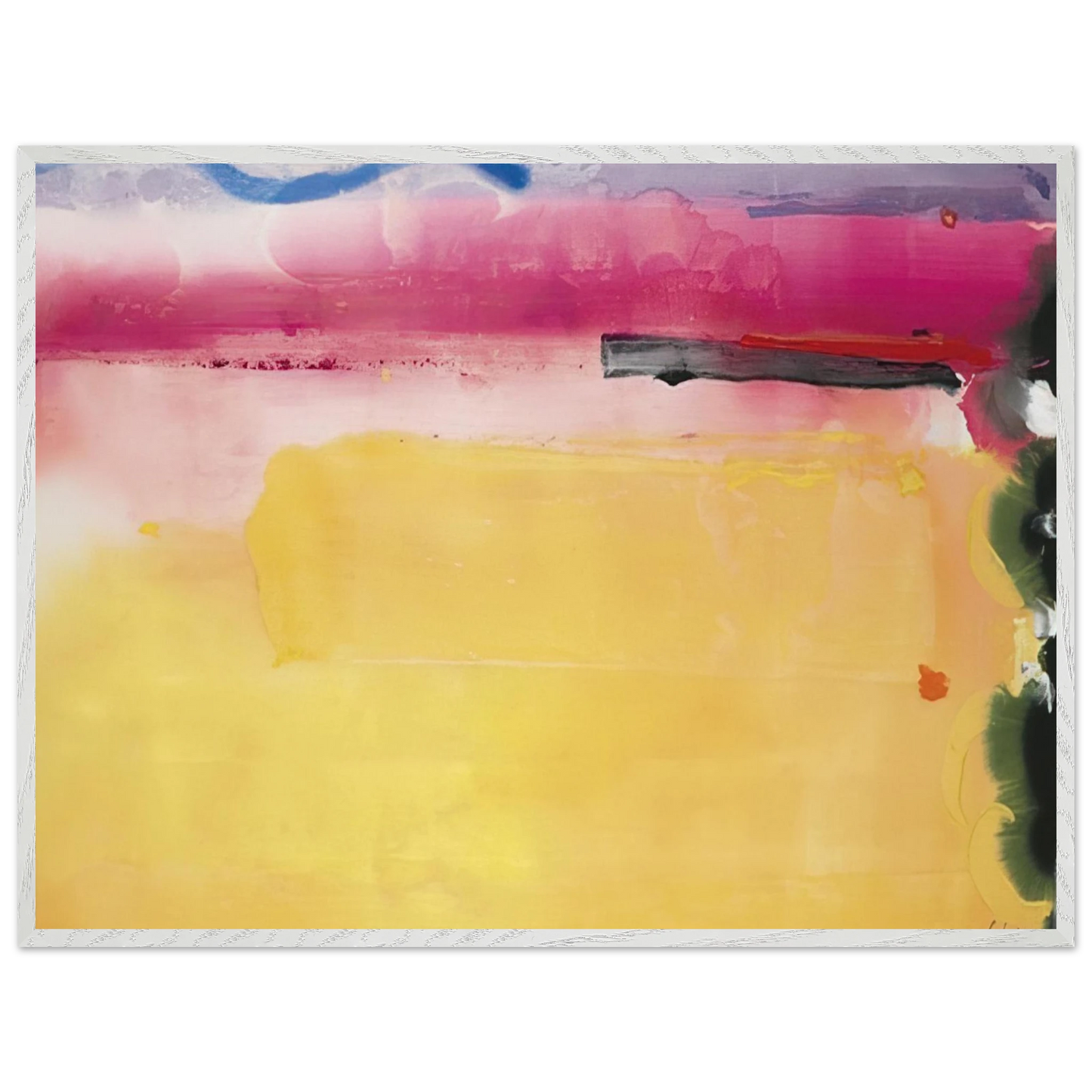 Helen Frankenthaler - Black-Eyed Susan - 1988 Wall art - A1 (59.4 x 84.1  cm) - Premium Wooden Framed Poster With Fine Art Paper - Wood frame