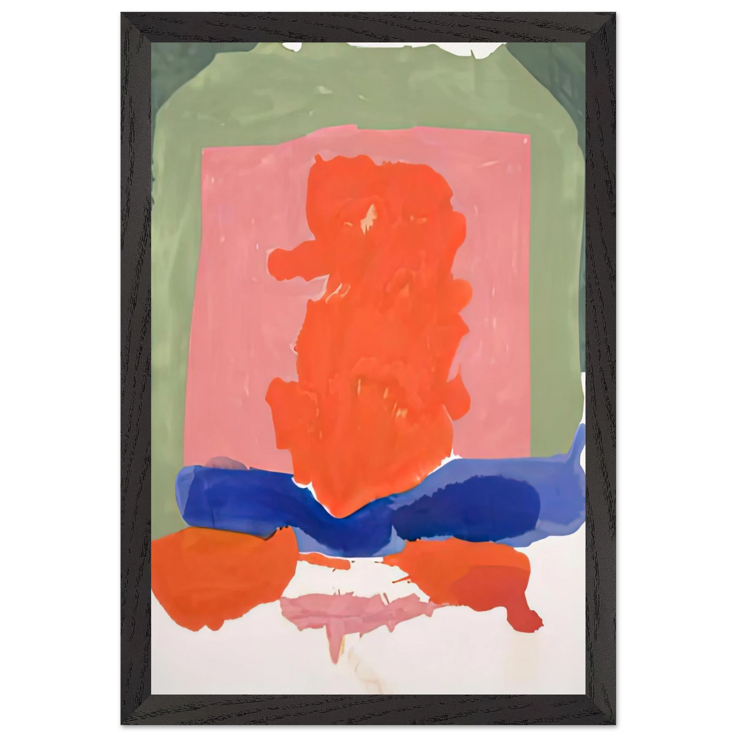 Helen Frankenthaler - Small's Paradise, 1964- Wall Art - 60x80 cm / 24x32 inches - Premium Wooden Framed Poster With Fine Art Paper - Wood frame
