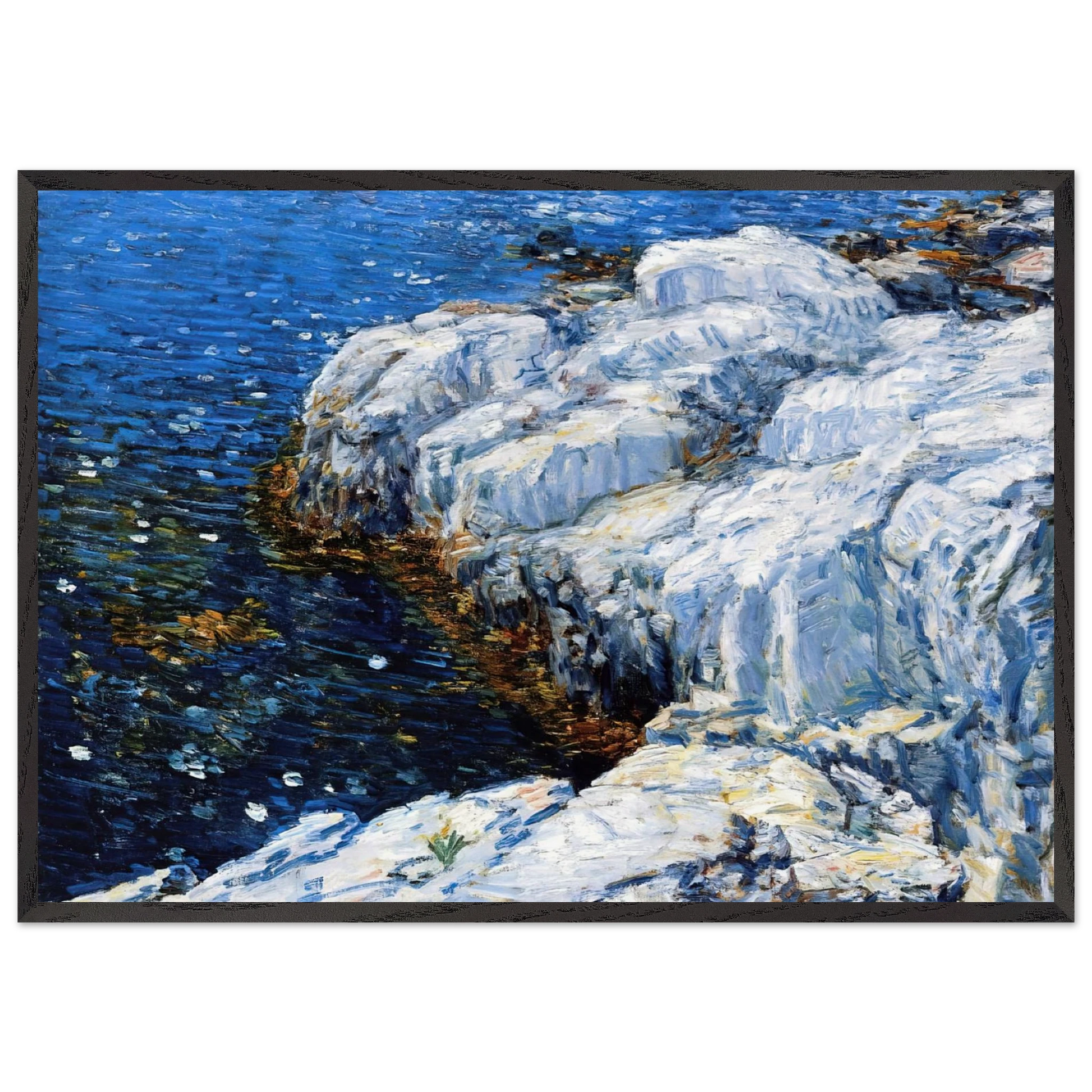 Jelly Fish - Childe Hassam 70x100 cm / 28x40 inches Framed Art Print – Black Wooden Frame
