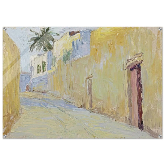 ALLEY IN TUNIS - Gabriele Munter Acrylic Print - 70x100 cm / 28x40″ inches | Gabriele Munter Wall Art | Gabriele Munter Prints