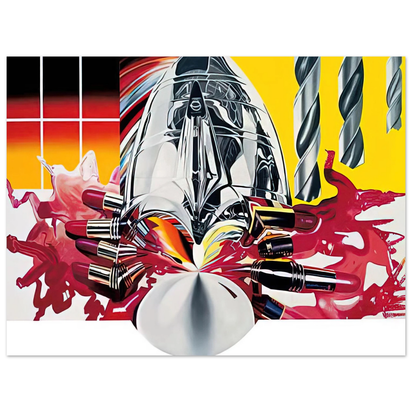 James Rosenquist - The Swimmer in the Econo-mist  painting 3  Fine Art Poster - Default Title