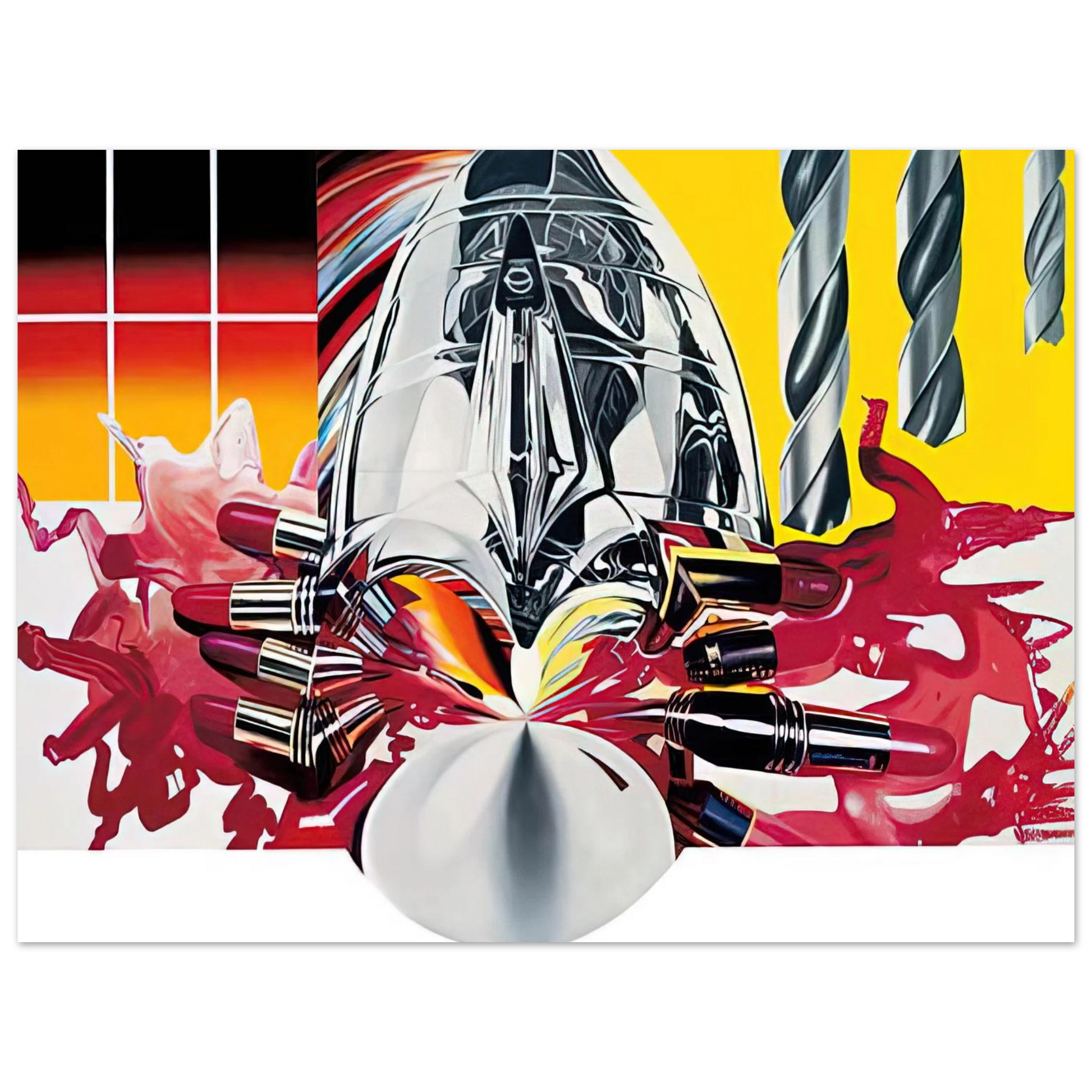 James Rosenquist - The Swimmer in the Econo-mist  painting 3  Fine Art Poster - Default Title