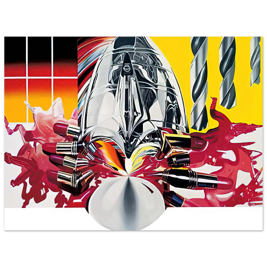 James Rosenquist - The Swimmer in the Econo-mist  painting 3  Fine Art Poster - Default Title