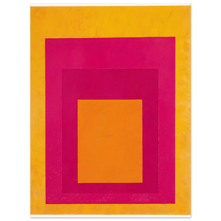 Josef Albers - HOMAGE TO THE SQUARE LA TEHUANA 1951  75x100 cm / 30x40inches Fine Art Poster