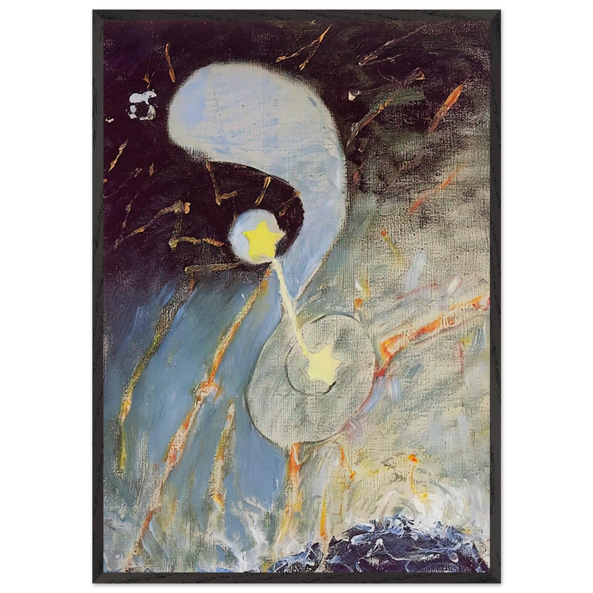 CHAOS NR 2 1906 - Hilma af Klint Framed Art Print – Black Wooden Frame - Default Title - -Framed Art Print