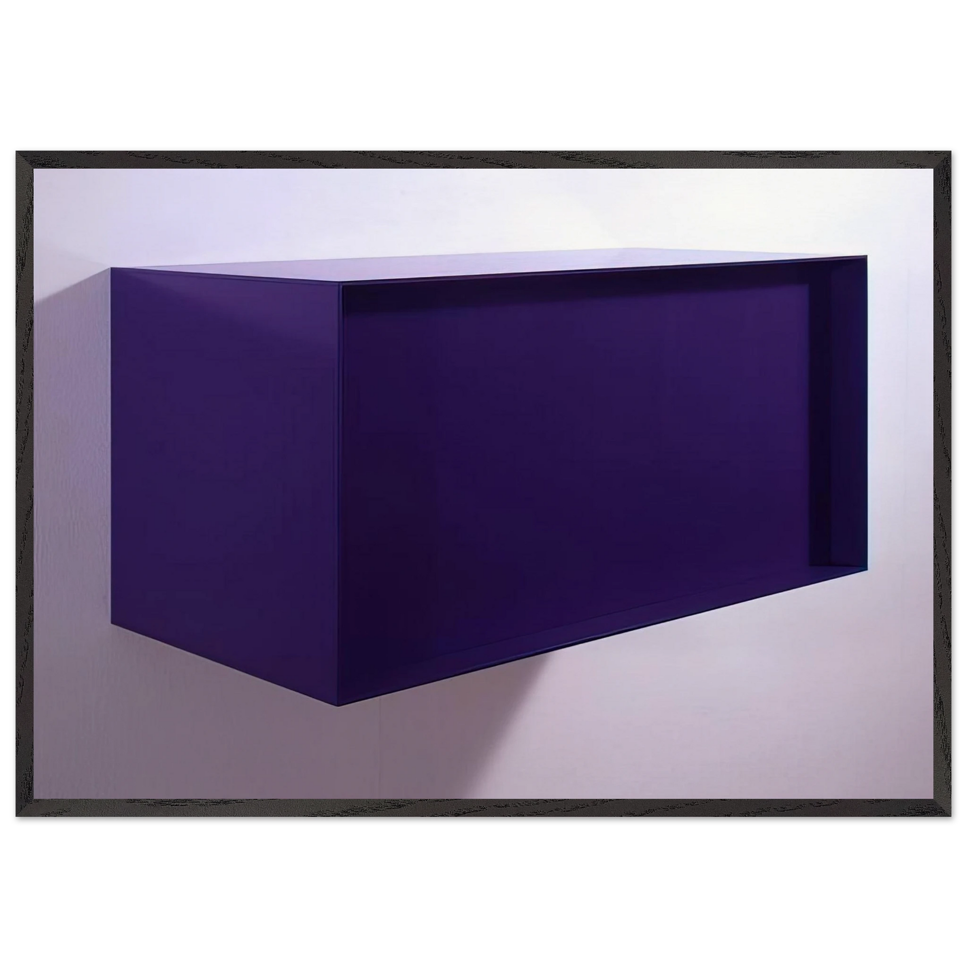 Untitled DJ 77-18 Meter Box - 1977 - Donald Judd Framed Art Print – Black Wooden Frame - Default Title - -Framed Art Print