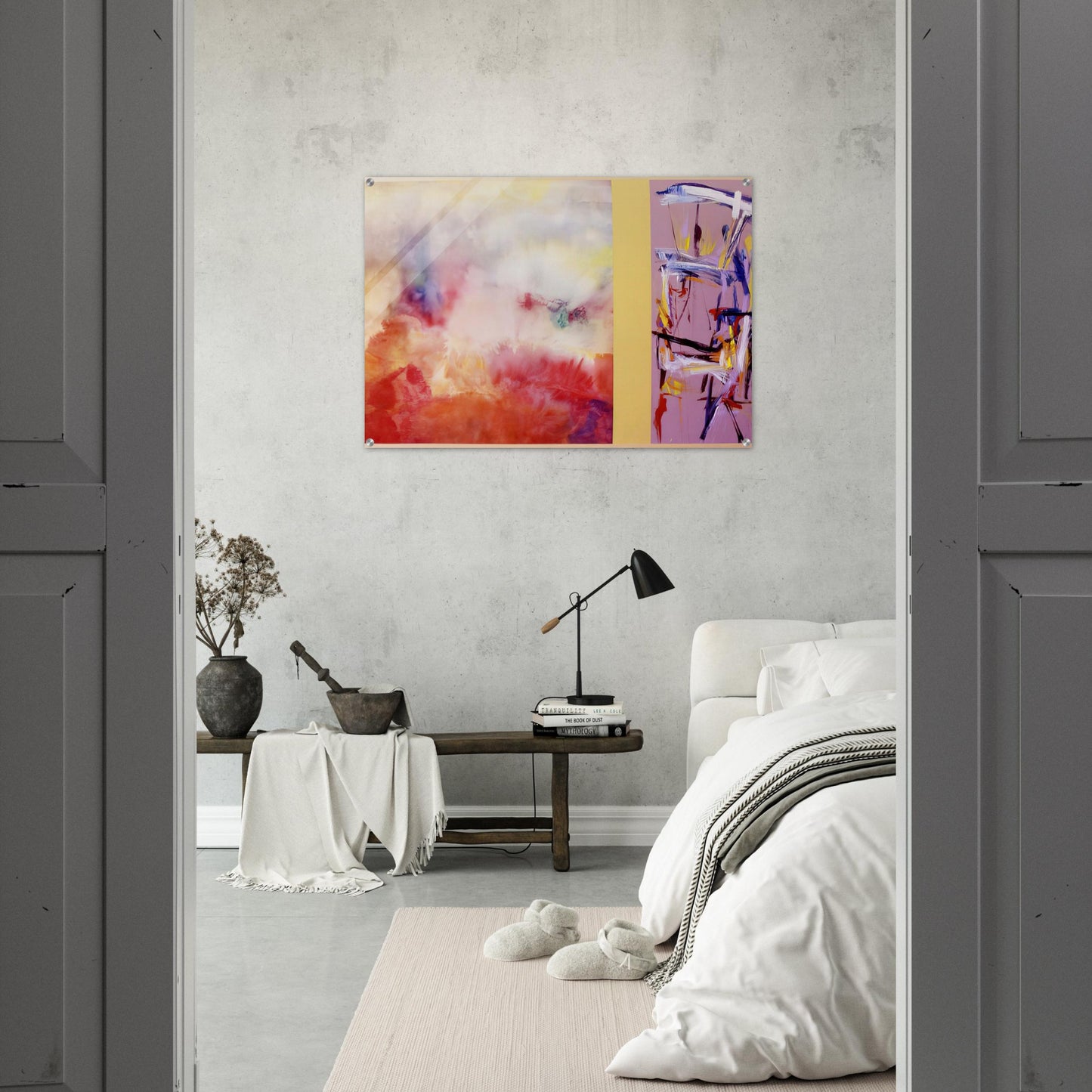 Ancient Jerusalem - 1992 - Ronnie Landfield Acrylic Print - 70x100 cm / 28x40″ inches | Ronnie Landfield Wall Art | Ronnie Landfield Prints