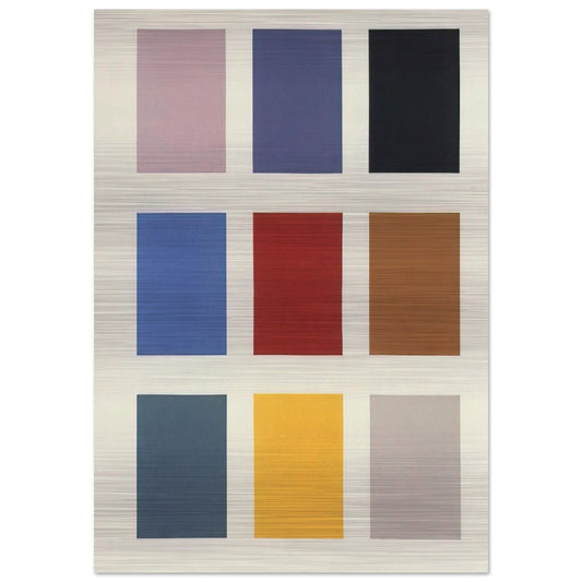COLOR CHART NO 139 1 1966 - Gerhard Richter Brushed Aluminum Print - 70x100 cm / 28x40 inches | Gerhard Richter Aluminum Print | Gerhard Richter Prints