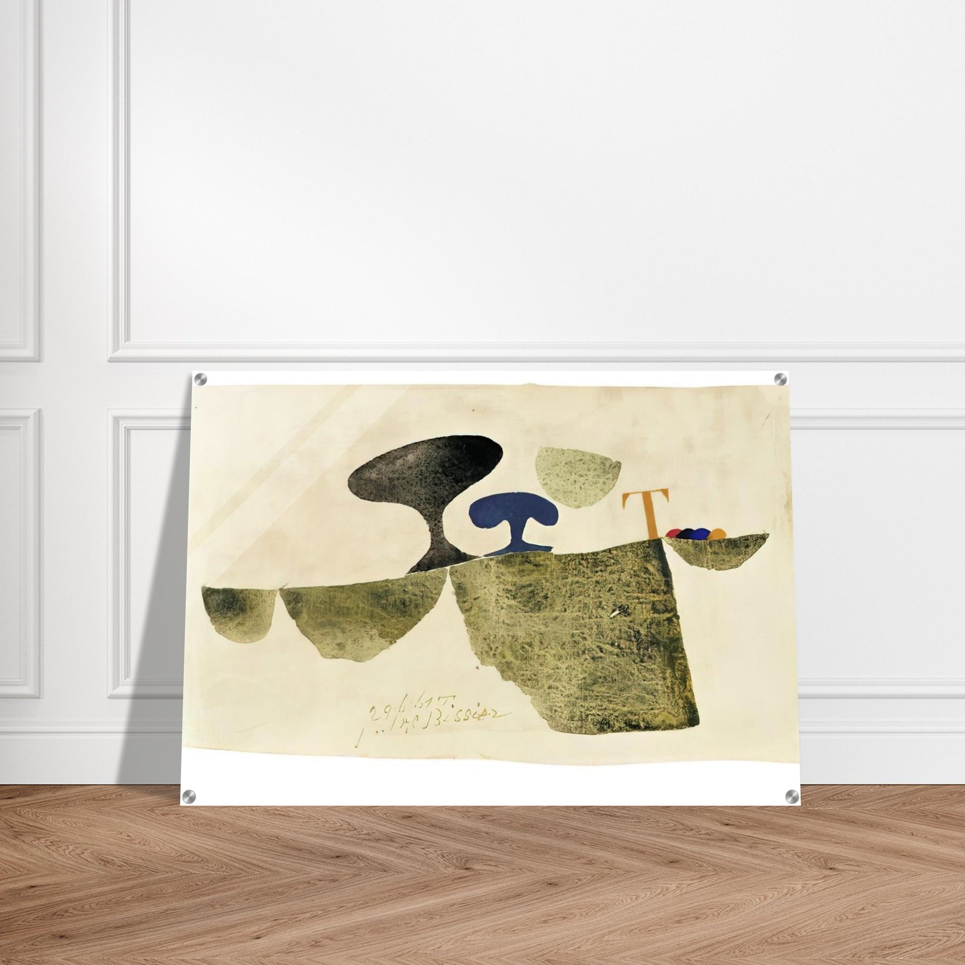 29.6.61 T - 1961 - Julius Bissier Acrylic Print - 70x100 cm / 28x40″ inches | Julius Bissier Wall Art | Julius Bissier Prints