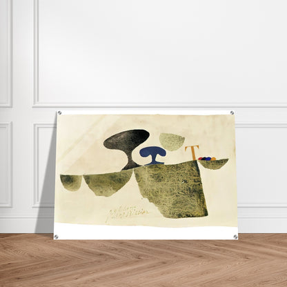 29.6.61 T - 1961 - Julius Bissier Acrylic Print - 70x100 cm / 28x40″ inches | Julius Bissier Wall Art | Julius Bissier Prints