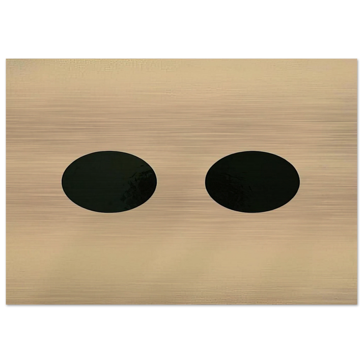 Two Circles - 1950 - Alexander Liberman Brushed Aluminum Print - 70x100 cm / 28x40 inches | Alexander Liberman Aluminum Print | Alexander Liberman Prints