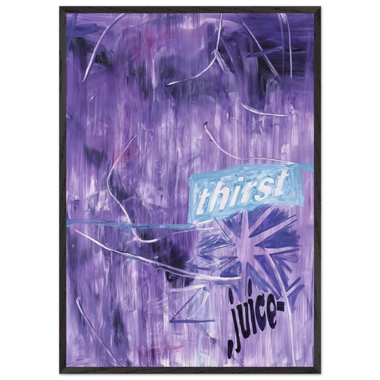 Halbzeit - 2002 - Michel Majerus Framed Art Print – Black Wooden Frame - Default Title - -Framed Art Print