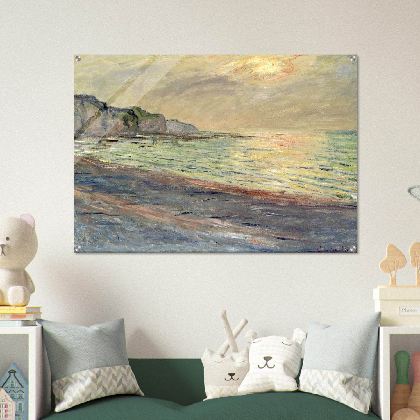 Pourville, Sunset - claude monet Acrylic Print - 70x100 cm / 28x40″ inches