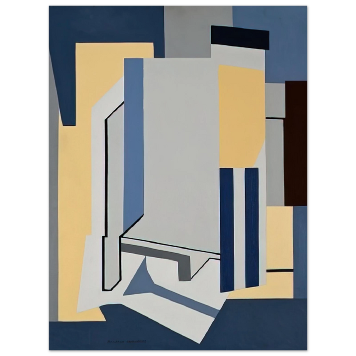 Ralston Crawford - St. Ann Street - 1954  75x100 cm / 30x40inches Fine Art Poster