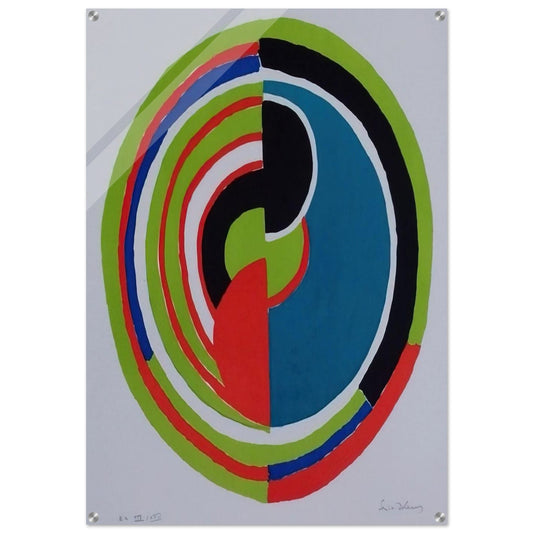 ABSTRACT SWIRL - Sonia Delaunay Acrylic Print - 70x100 cm / 28x40″ inches