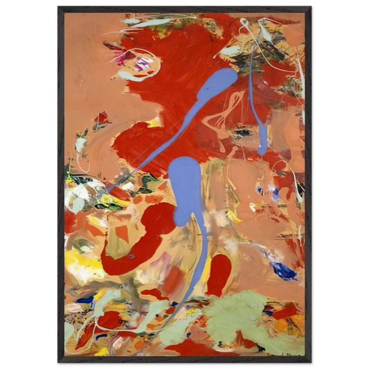 Aquatic Garden - Hans Hofmann Framed Art Print – Black Wood~en`Frame