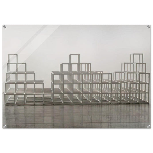 Structure with Three Towers - Sol LeWitt Acrylic Print - 70x100 cm / 28x40″ inches | Sol LeWitt Wall Art | Sol LeWitt Prints