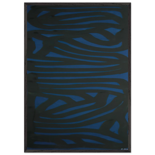Blue Vertical - Sol LeWitt Framed Art Print – Black Wooden Frame - Default Title - -Framed Art Print