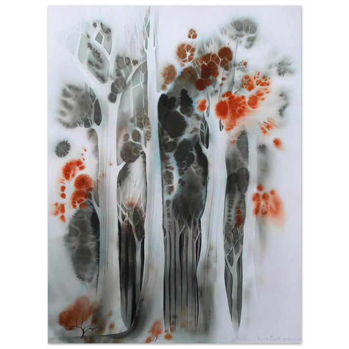 Eyvind Earle - Autumn Forest  75x100 cm / 30x40inches Fine Art Poster