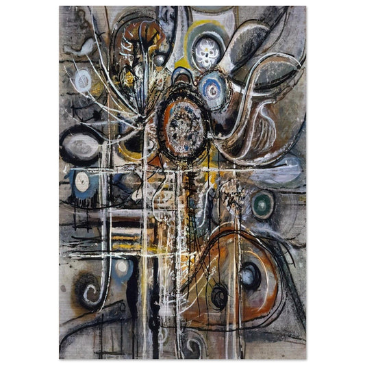 The Center - 1943 - Richard Pousette-Dart Brushed Aluminum Print - 70x100 cm / 28x40 inches | Richard Pousette-Dart Aluminum Print | Richard Pousette-Dart Prints