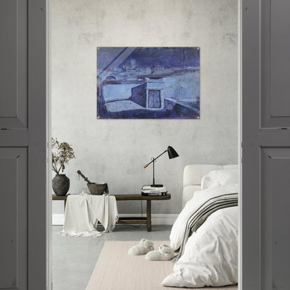 The roofs of Barcelona in the moonlight - Pablo Picasso Acrylic Print - 70x100 cm / 28x40″ inches | Pablo Picasso Wall Art | Pablo Picasso Prints