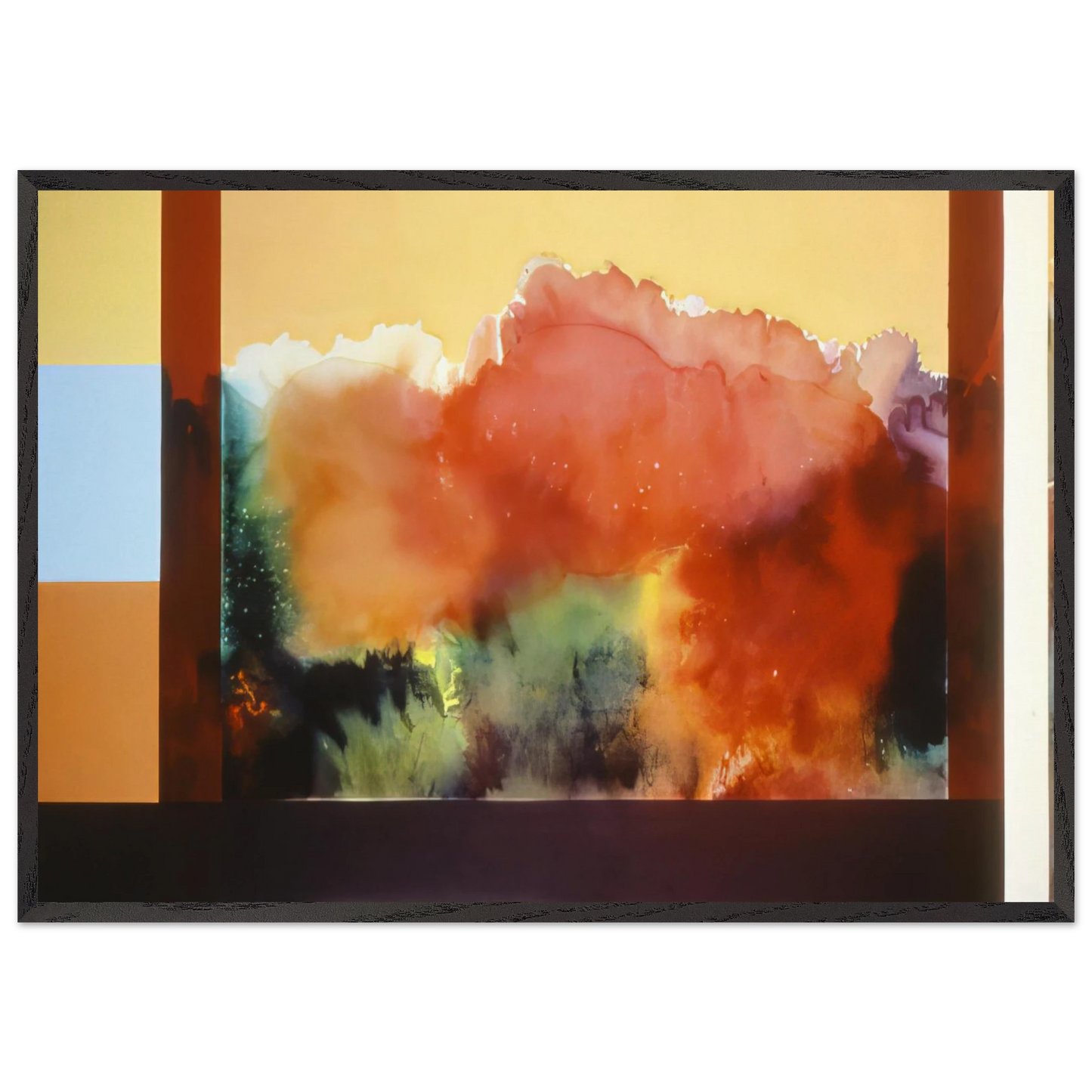 For The Gypsy and His Daughter - 1985 - Ronnie Landfield Framed Art Print – Black Wooden Frame - Default Title - -Framed Art Print