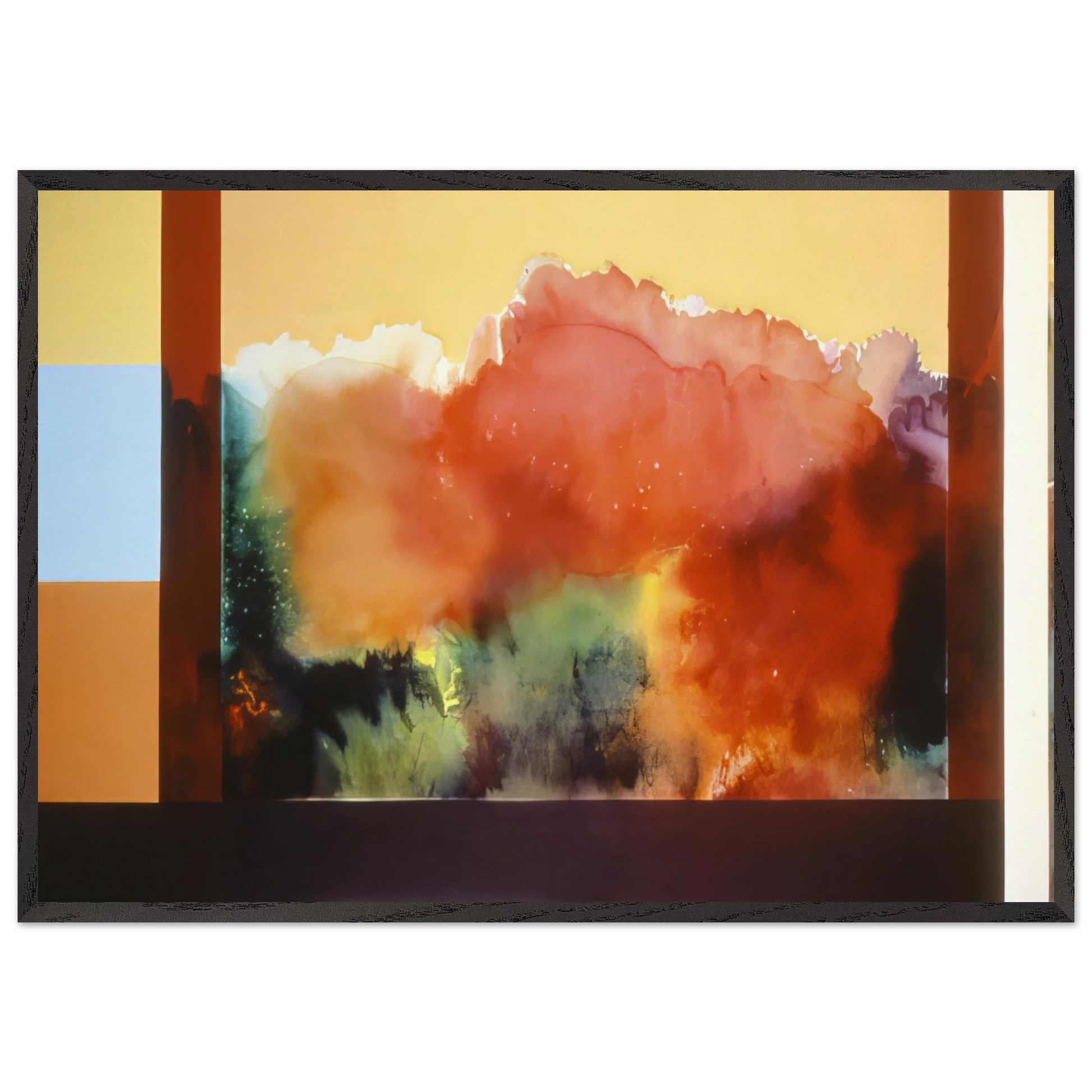 For The Gypsy and His Daughter - 1985 - Ronnie Landfield Framed Art Print – Black Wooden Frame - Default Title - -Framed Art Print