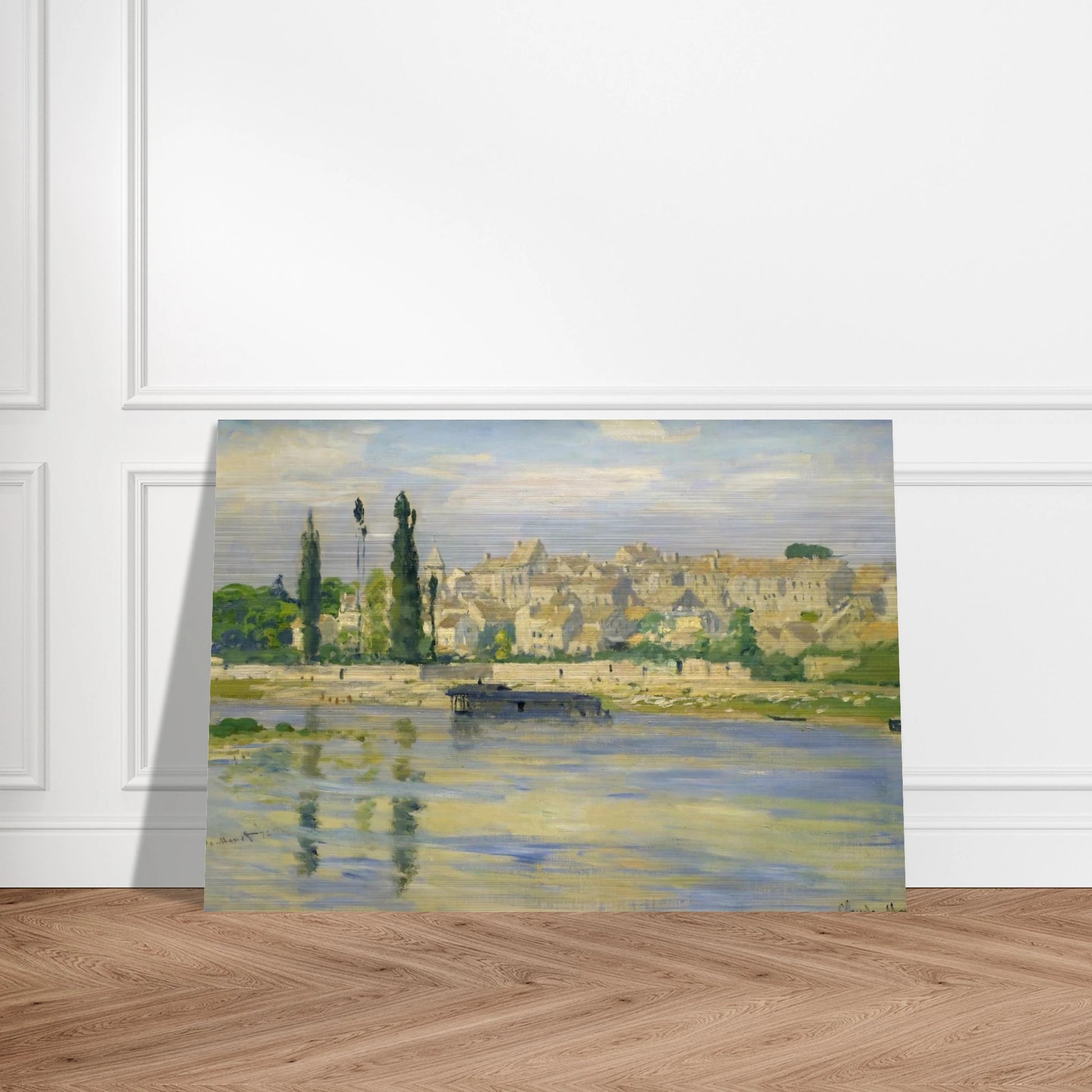 Carrieres-Saint-Denis - claude monet Brushed Aluminum Print - 70x100 cm / 28x40 inches | claude monet Aluminum Print | claude monet Prints
