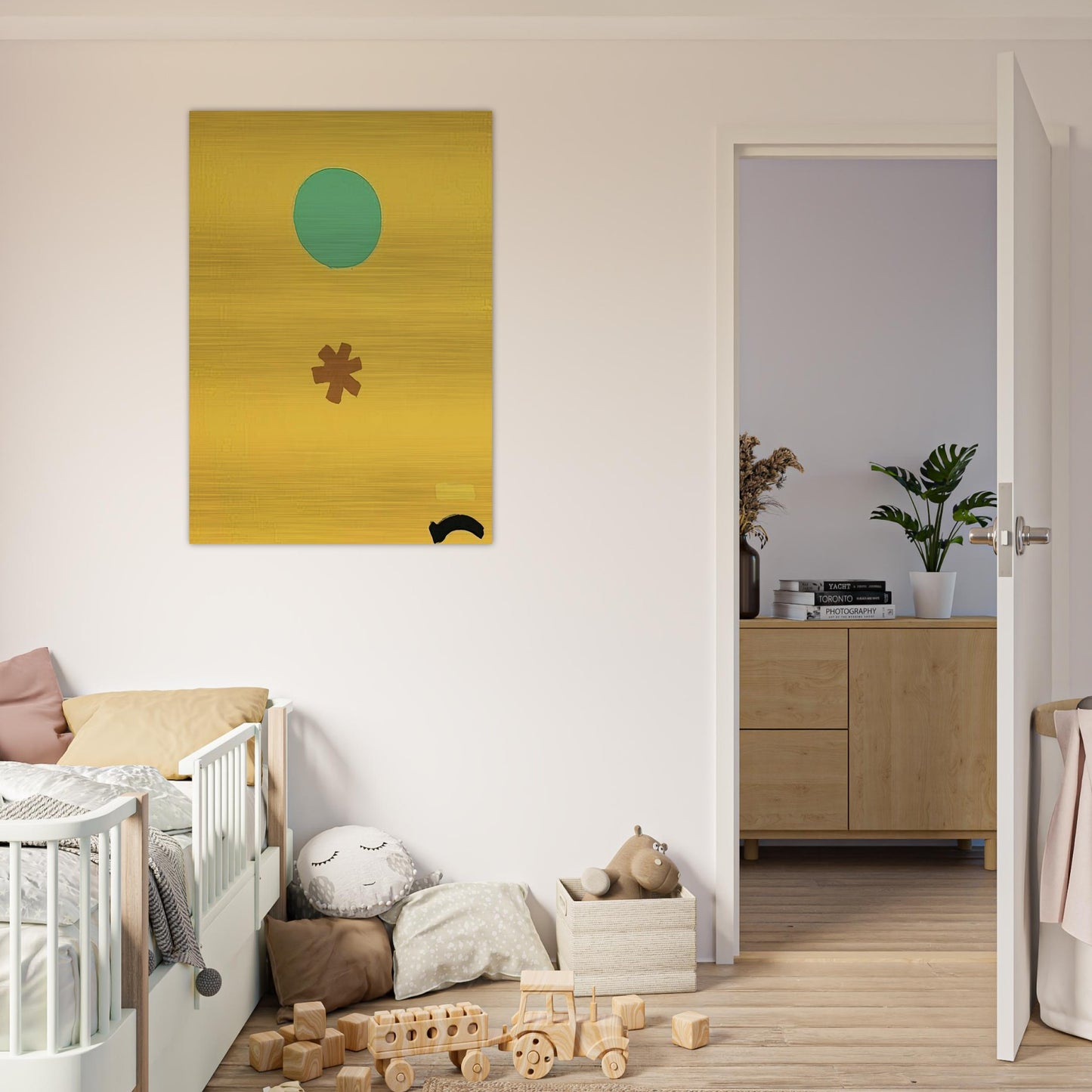 Black Note - 1971 - Adolph Gottlieb Brushed Aluminum Print - 70x100 cm / 28x40 inches | Adolph Gottlieb Aluminum Print | Adolph Gottlieb Prints