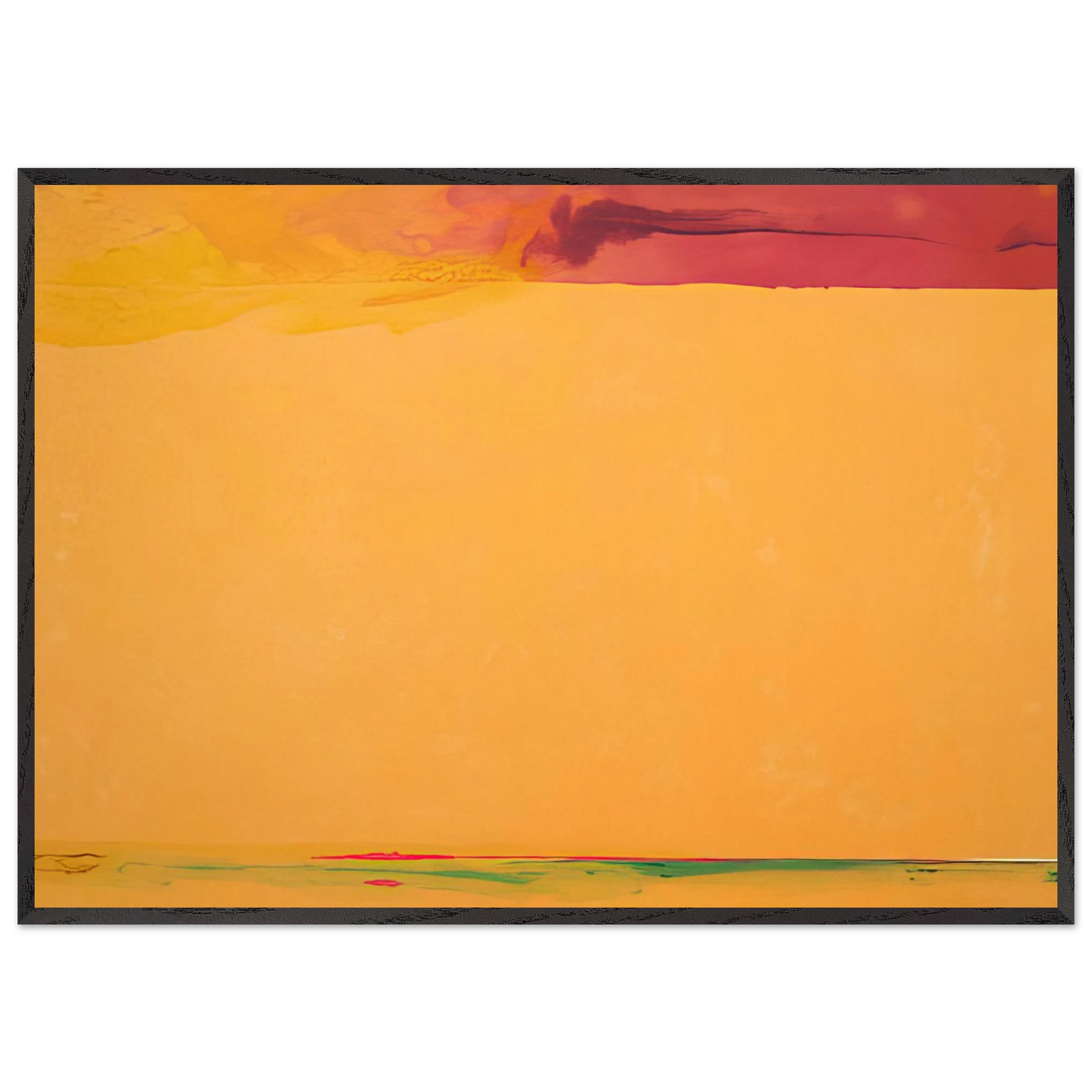 Helen Frankenthaler - Southern Exposure - 2005 Wall art - 30x40 cm / 12x16 inches - Premium Wooden Framed Poster With Fine Art Paper - Black frame