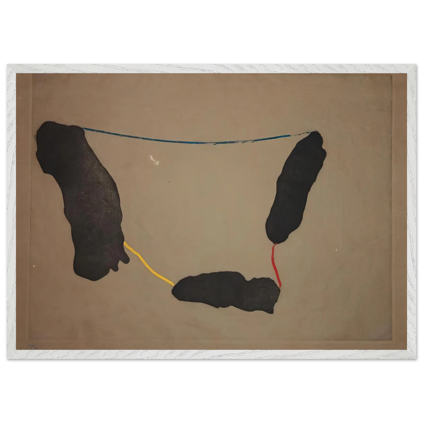 Helen Frankenthaler - Connected By Joy - 1973 Wall art - 60x80 cm / 24x32 inches - Premium Wooden Framed Poster With Fine Art Paper - Black frame