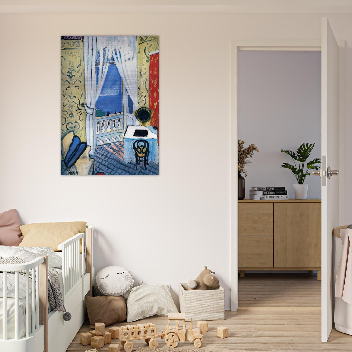 INTERIOR WITH A VIOLIN CASE 1919 - Henri Matisse Brushed Aluminum Print - 70x100 cm / 28x40 inches | Henri Matisse Aluminum Print | Henri Matisse Prints