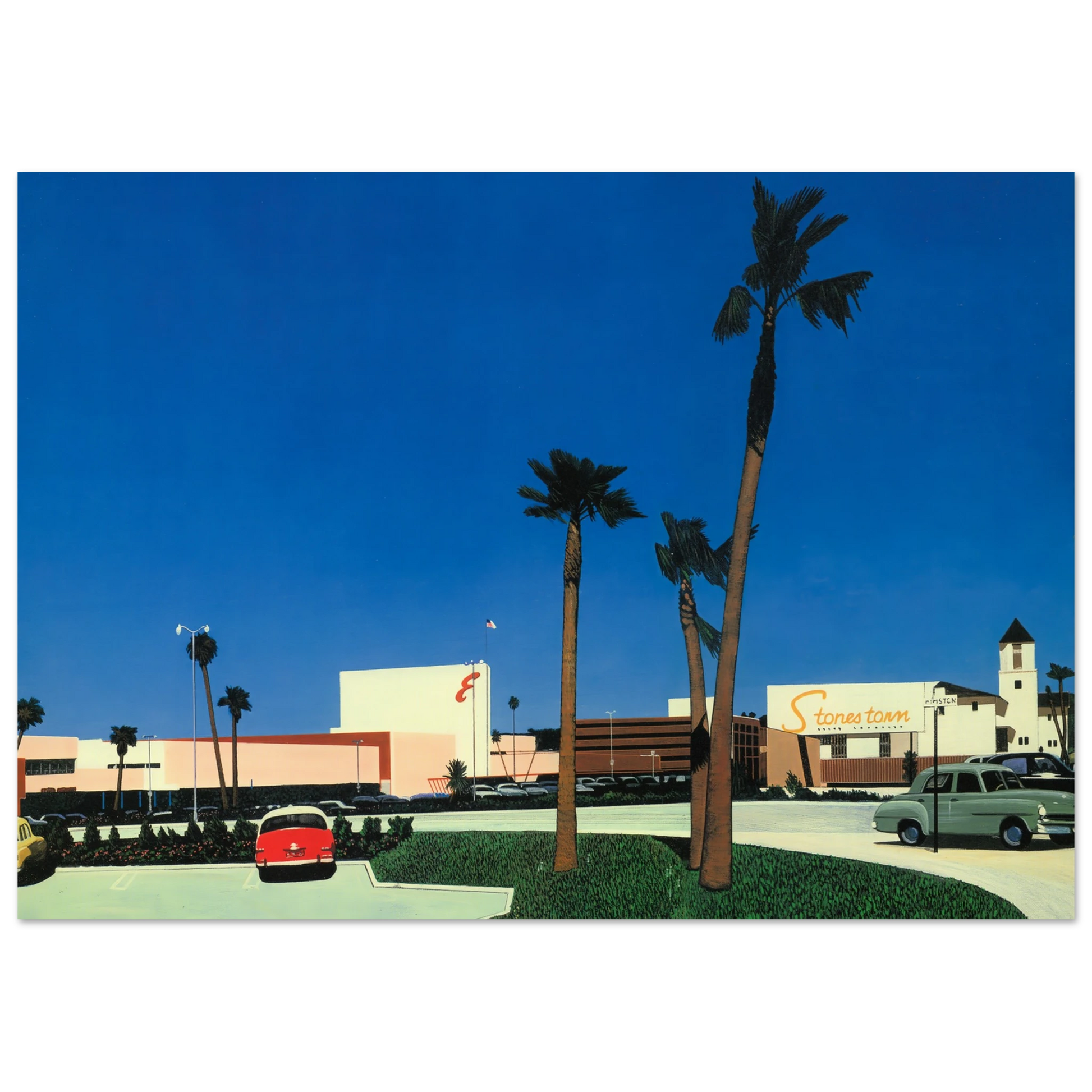 Hiroshi Nagai - In the beginning Stonestown Wall Art - 60x80 cm / 24x32 inches - Fine Art Poster - -