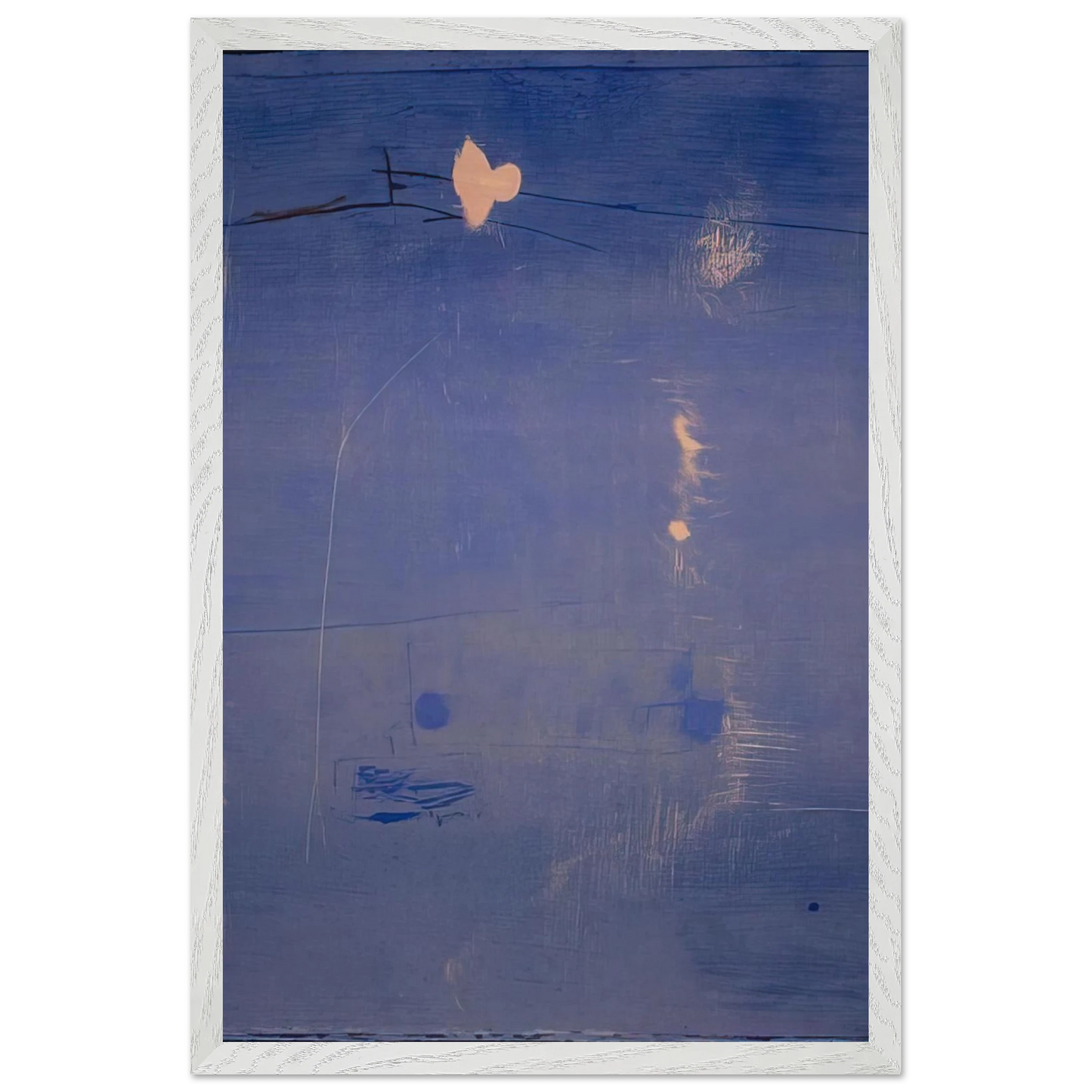 Helen Frankenthaler - Cameo - 1980 Wall art - 70x100 cm / 28x40 inches - Premium Wooden Framed Poster With Fine Art Paper - Wood frame