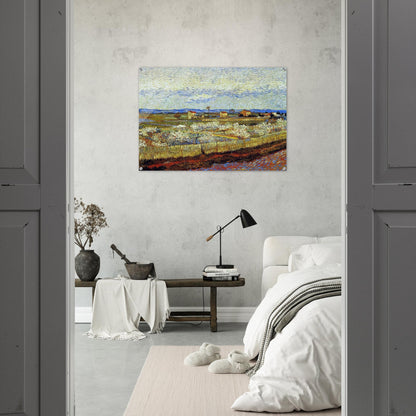 Peach Trees in Blossom - Vincent van Gogh Acrylic Print - 70x100 cm / 28x40″ inches