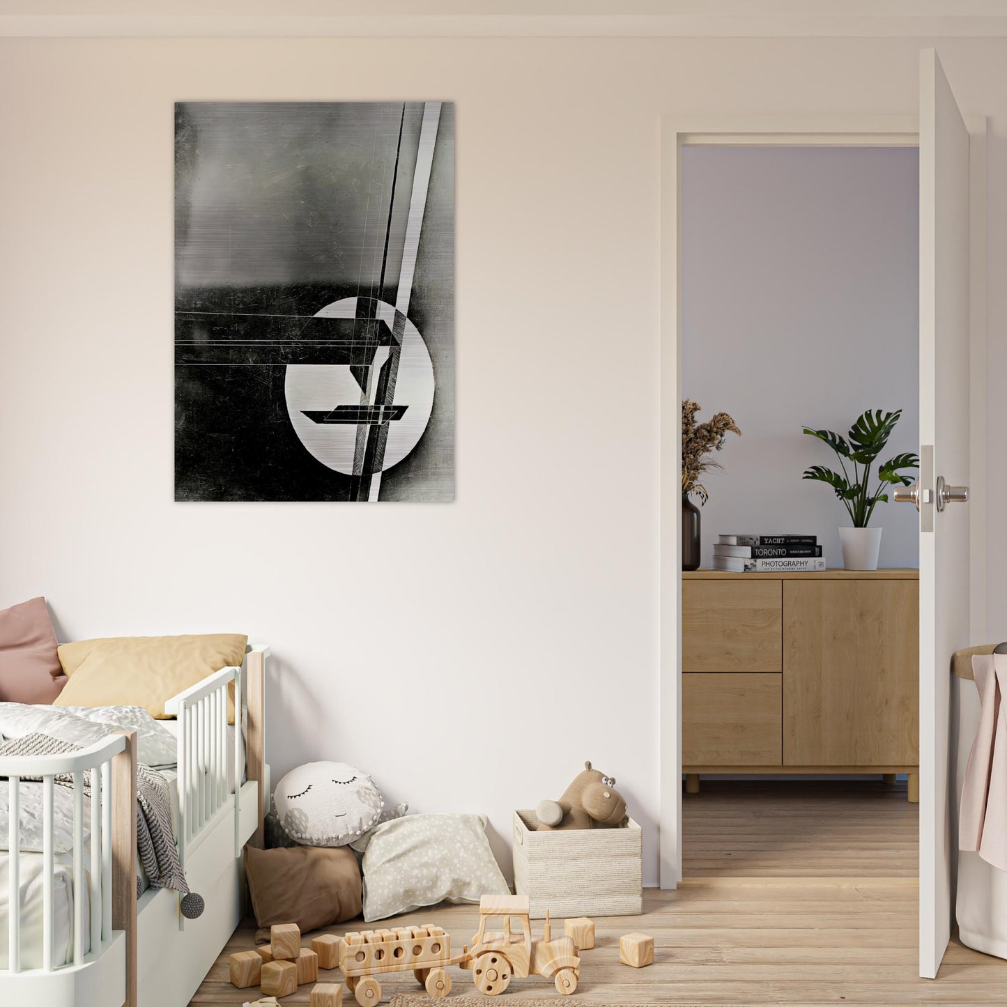 Composition - Laszlo Moholy-Nagy Brushed Aluminum Print - 70x100 cm / 28x40 inches | Laszlo Moholy-Nagy Aluminum Print | Laszlo Moholy-Nagy Prints