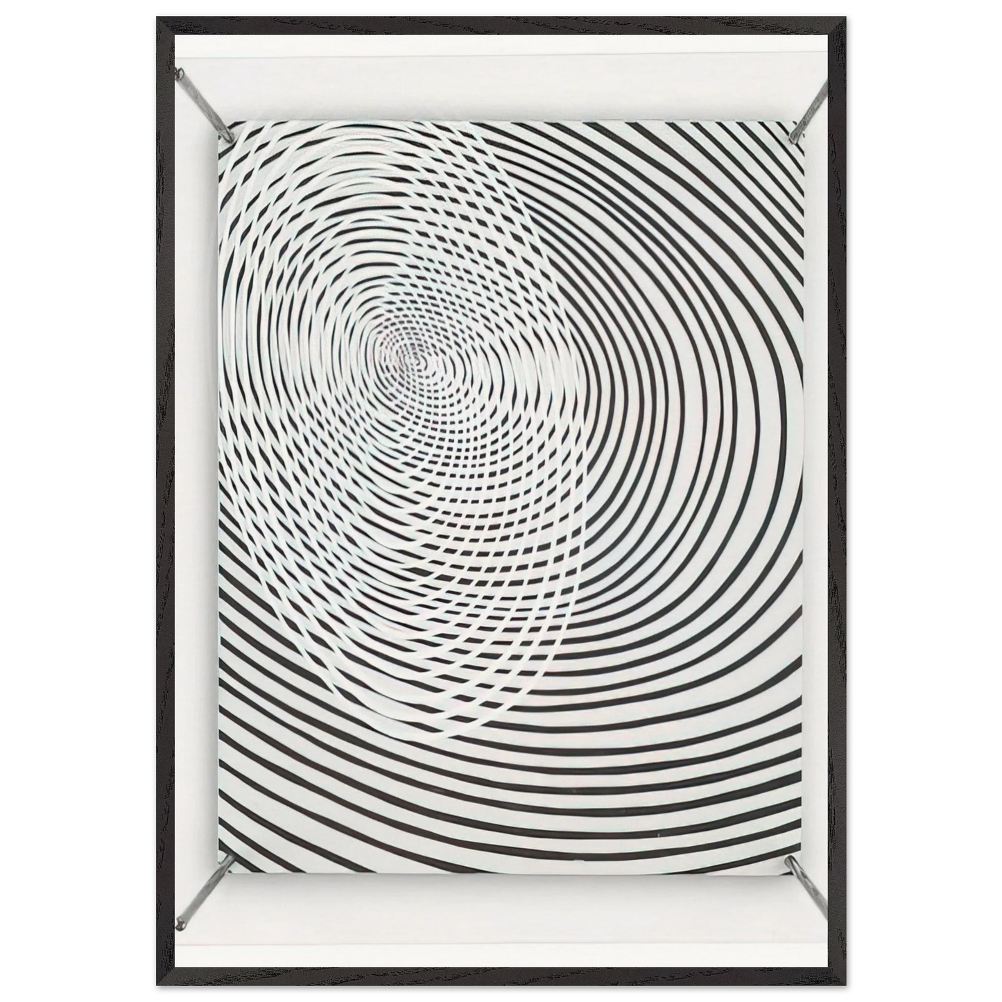 SPIRALES 1967 - Jesus Rafael Soto Framed Art Print – Black Wooden Frame - Default Title - -Framed Art Print