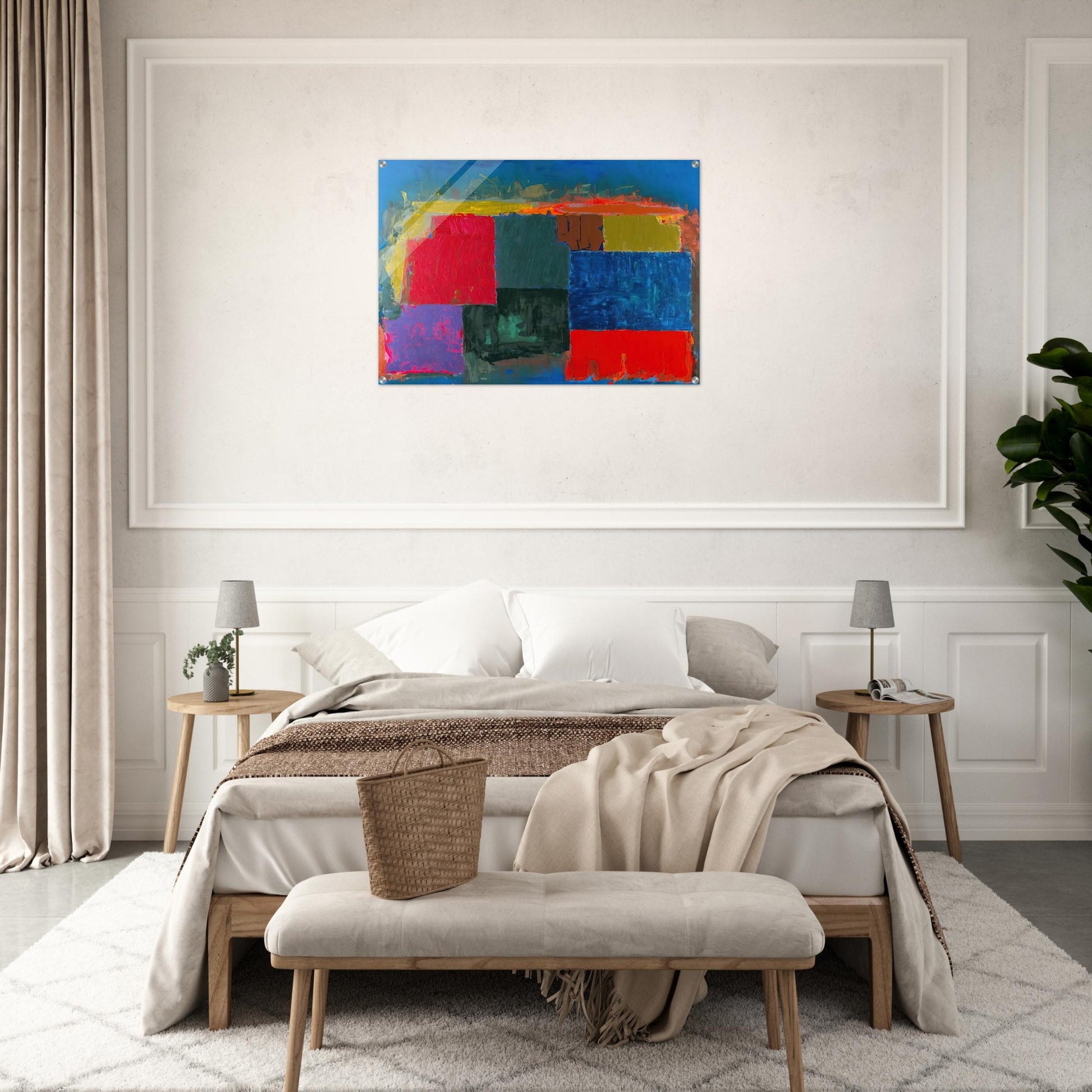 North Sound - 1979 - John Hoyland Acrylic Print - 70x100 cm / 28x40″ inches | John Hoyland Wall Art | John Hoyland Prints