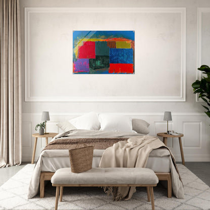 North Sound - 1979 - John Hoyland Acrylic Print - 70x100 cm / 28x40″ inches | John Hoyland Wall Art | John Hoyland Prints