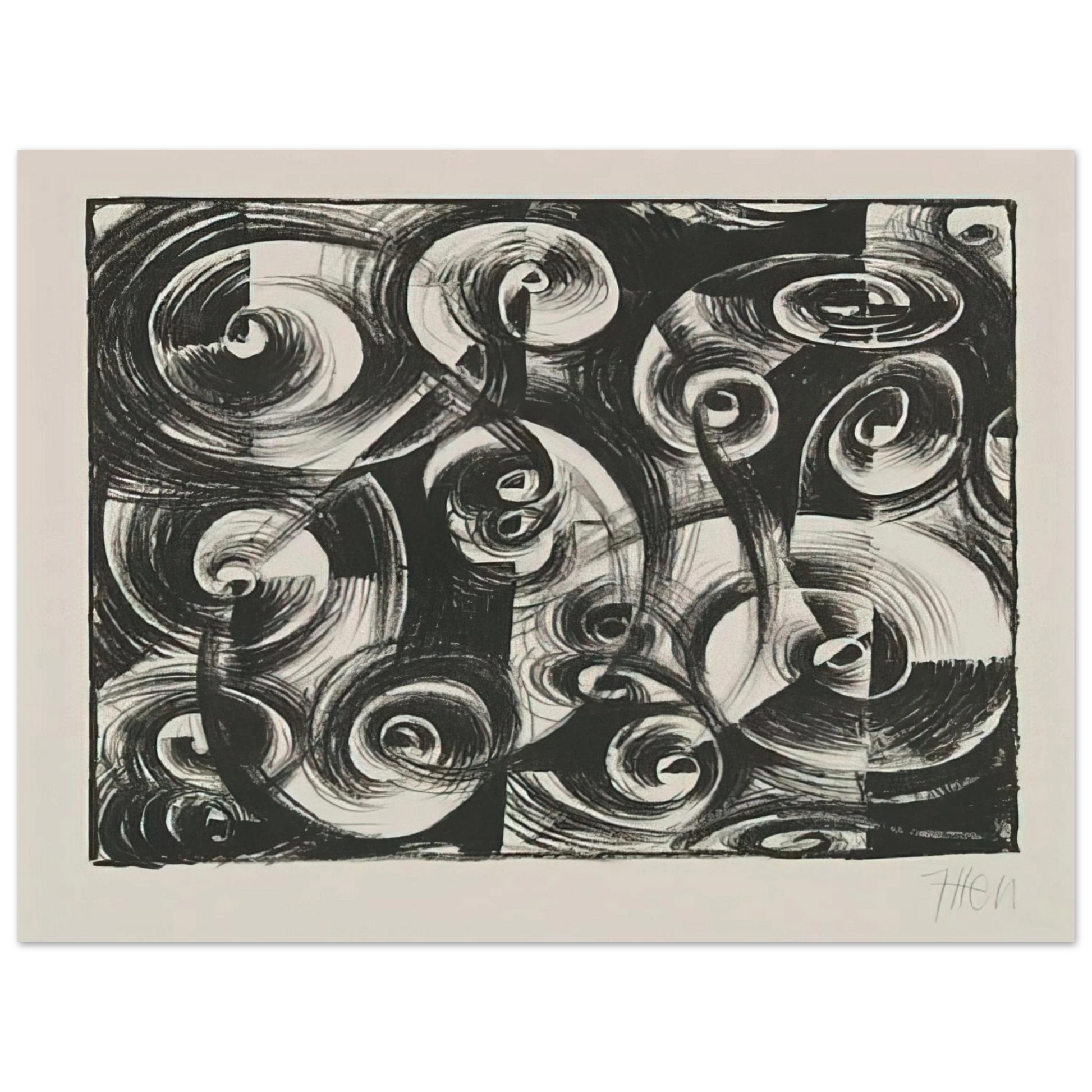 Johannes Itten - Linienrhythmus - 1919 Fine Art Poster - Default Title