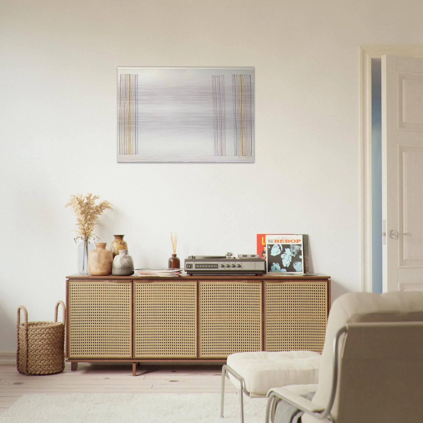 Untitled - 1981 - Gene Davis Brushed Aluminum Print - 70x100 cm / 28x40 inches | Gene Davis Aluminum Print | Gene Davis Prints