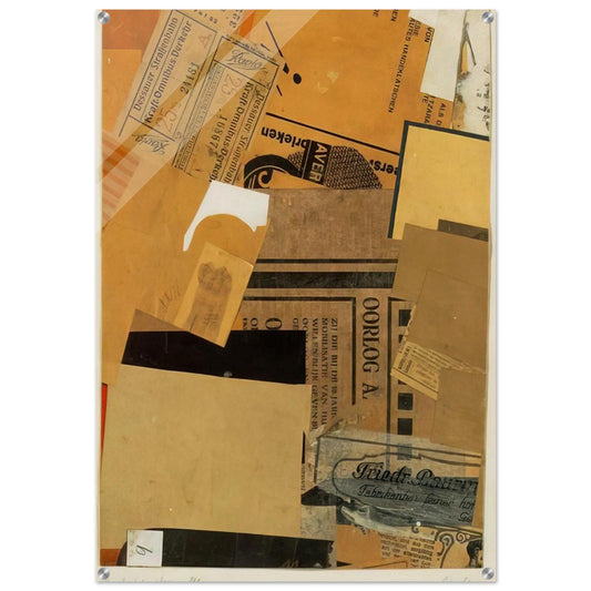 OORLOG 1930 - Kurt Schwitters Acrylic Print - 70x100 cm / 28x40″ inches