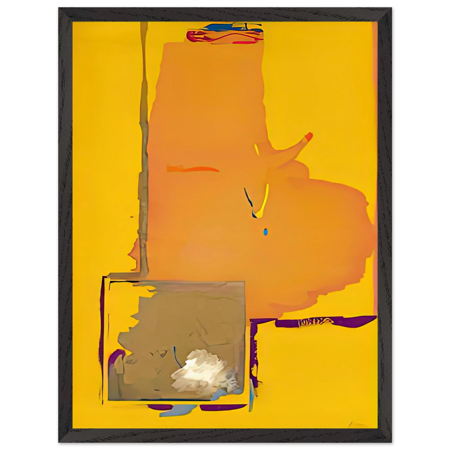 Helen Frankenthaler - Mardi Gras, 1987- Wall Art - 28x40 inches / 70x70 cm - Canvas (Imperial) - -